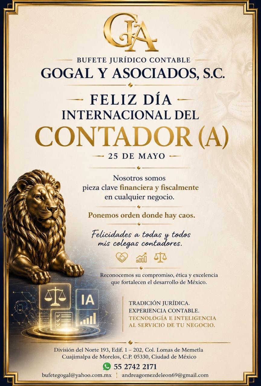 Publicación del Día Internacional del Contador de Gogal y Asociados